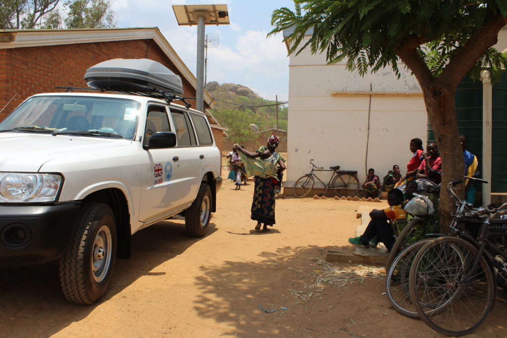 A contraceptive outreach centre in Malawi